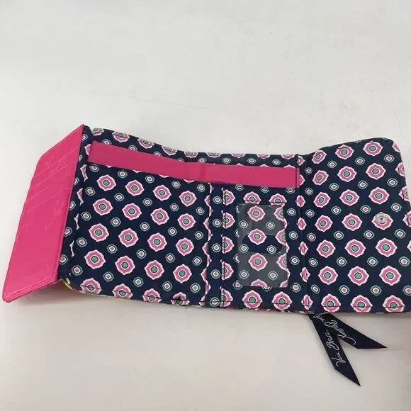 Vera Bradley Floral Zip Card Case Wallet Coin Purse Multicolor 5.5” - Picture 8 of 9